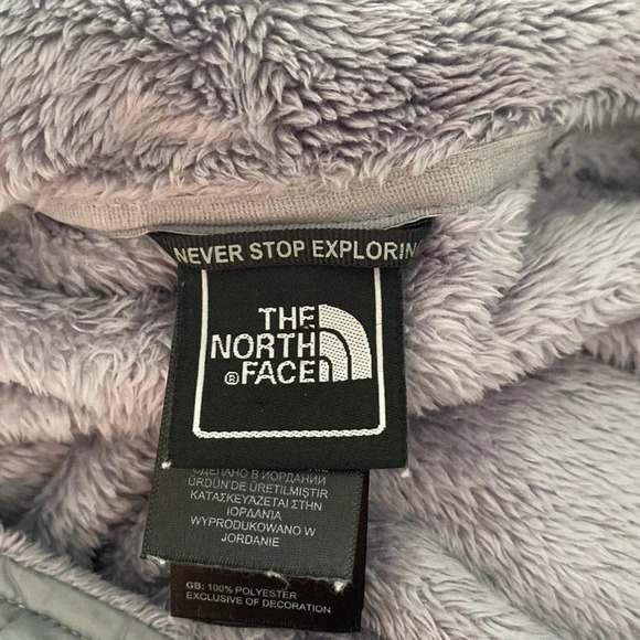 THE NORTH FACE WOMENS FLEECE JACKET GRAY TOP SHIRT WONTER FALL COAT SIZE S / P - Picture 2 of 7